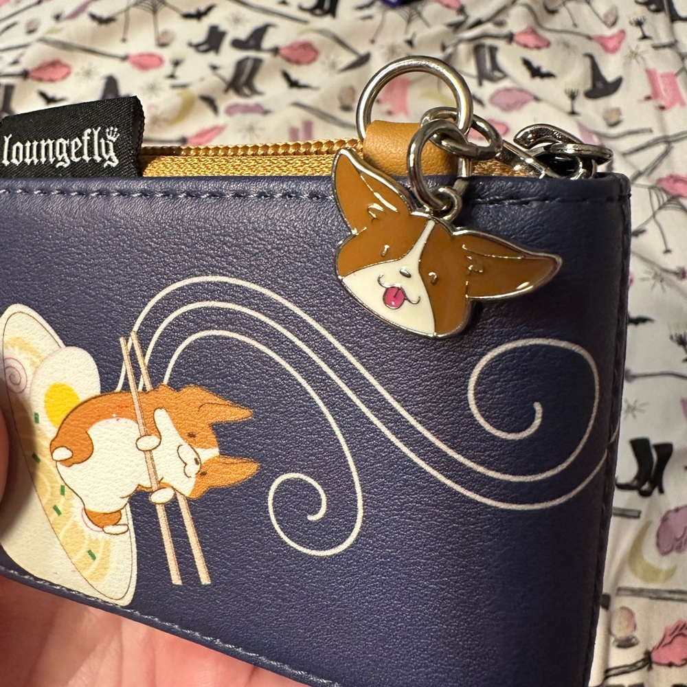 Loungefly Cute Corgi-in-Ramen Zip Card Holder Wallet - Picture 5 of 5